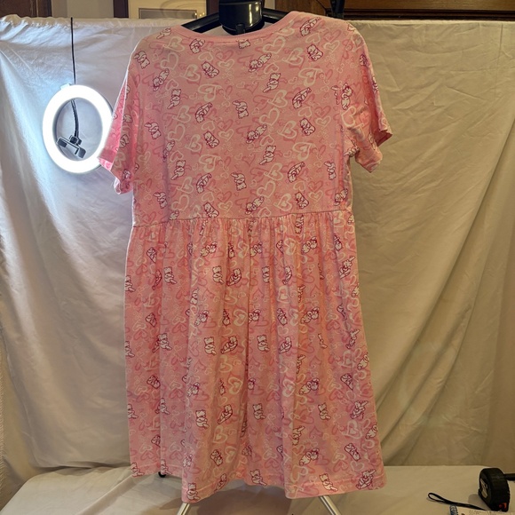 Vintage The Disney Catalog Winnie The Pooh Dress With Pockets Sz XL Pink - Picture 2 of 9